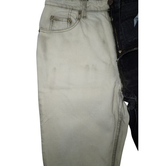 Vintage Levi’s 550 Made in USA Two-Tone|Relaxed Fit Tapered Leg | Y2K 90s 10 - Picture 4 of 7